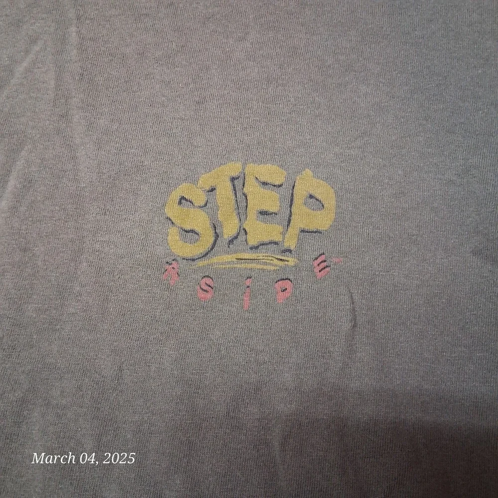 Vintage Step Aside Let Me B 90s T Shirt‎ Youth Teen XL Faded Brown Distressed